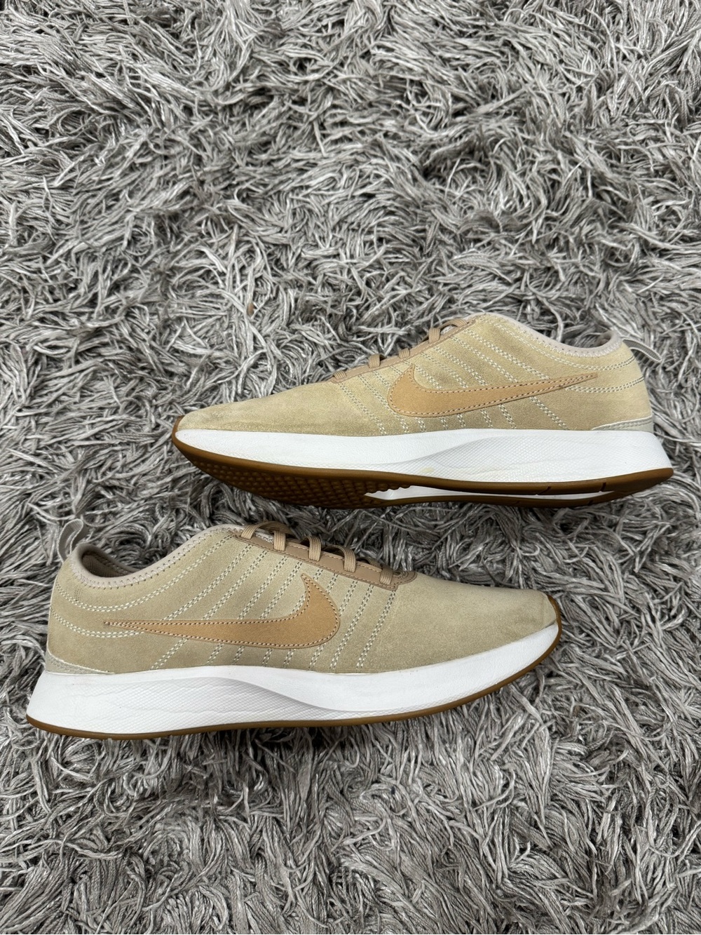 Nike court legacy 2.0 Beige Suede Low-Top Sneakers- women